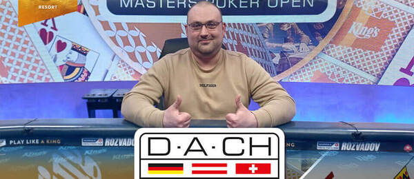 Serhii Karpus slaví titul z DACH Masters Poker Open v King’s Rozvadov