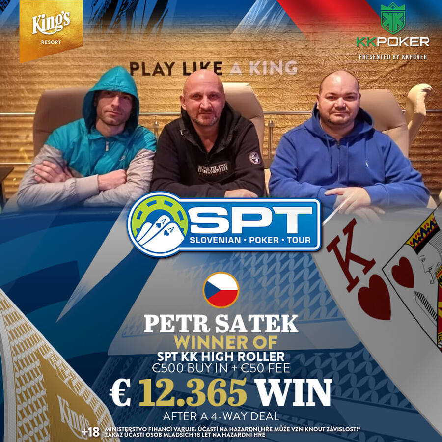Petr Satek vítězem SPT High Rolleru v King’s Casinu Rozvadov